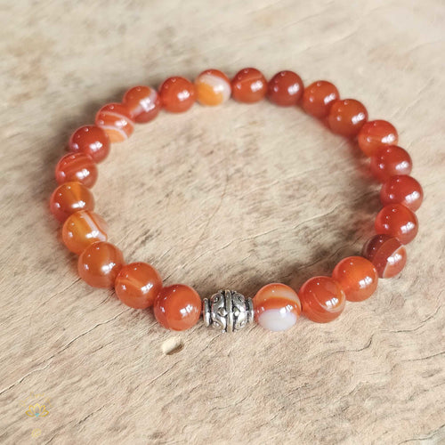 Carnelian Bracelet | 8mm Beads