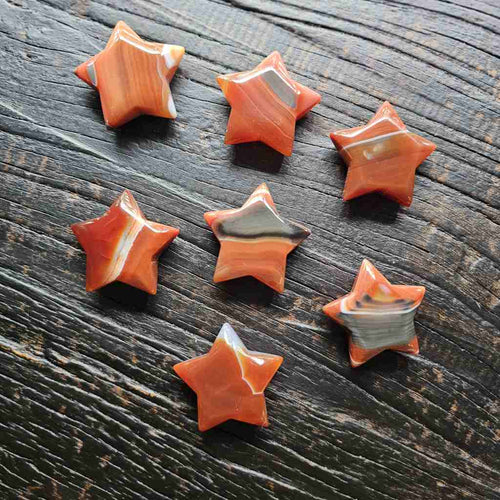 Carnelian Crystal Stars