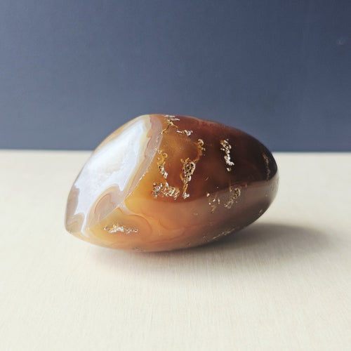 Carnelian Druzy Geode| Aqua Eternal 194gms