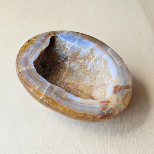 Carnelian Druzy Geode| Timeless Flow