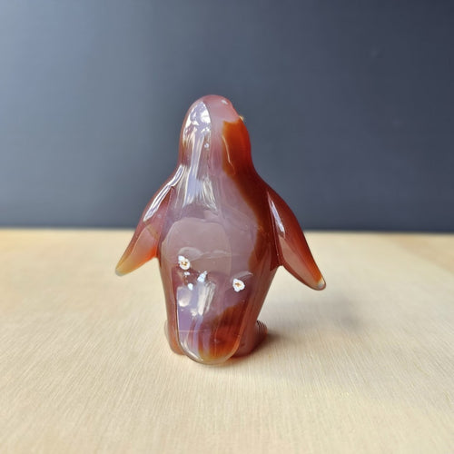 Carnelian Druzy Penguin | Ember Pengys 124gm
