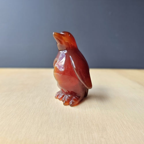 Carnelian Druzy Penguin | Ember Pengys 136gm