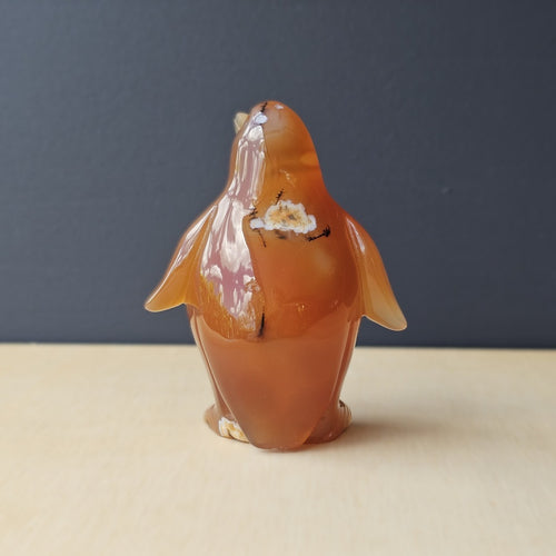 Carnelian Druzy Penguin | Ember Pengys 191gm