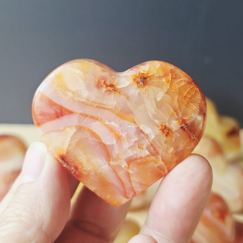 Carnelian Freestanding Hearts | Heart Of Fire
