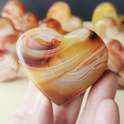 Carnelian Freestanding Hearts | Heart Of Fire