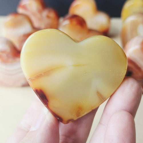 Carnelian Freestanding Hearts | Heart Of Fire