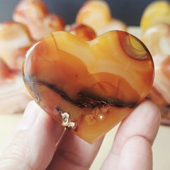 Carnelian Freestanding Hearts | Heart Of Fire