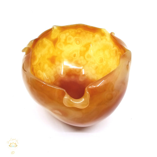Carnelian Hand Carved Bowl 465gms