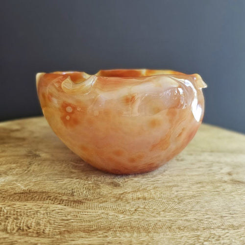 Carnelian Hand Carved Bowl 465gms