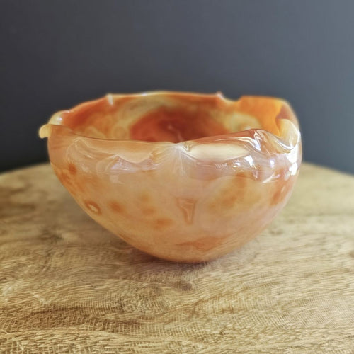 Carnelian Hand Carved Bowl 465gms