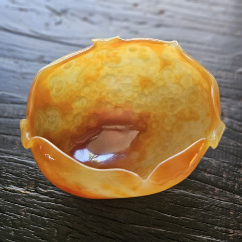 Carnelian Hand Carved Bowl 465gms