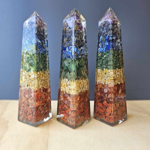 Chakra Orgonite Obelisk | Tower Of Light
