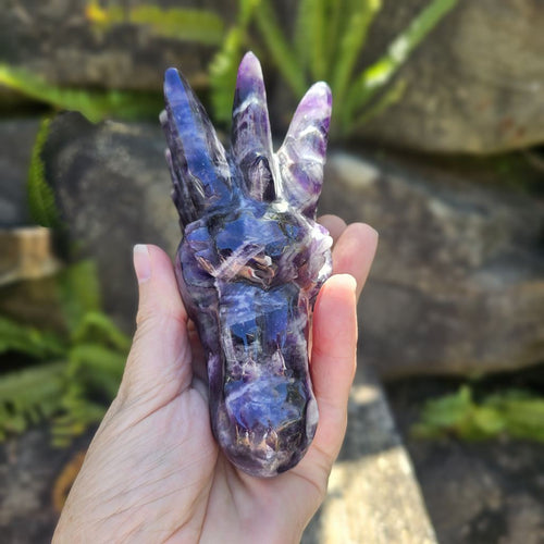 Chevron Amethyst Dragon Head | Amethyst Order Ascendant