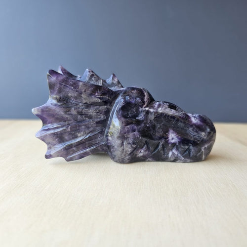 Chevron Amethyst Dragon Head | Amethyst Order Ascendant