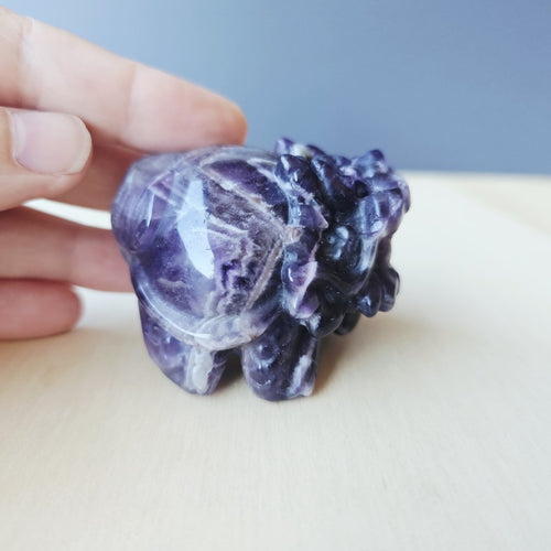 Chevron Amethyst Dragon Turtle | Higher Awareness Guardian