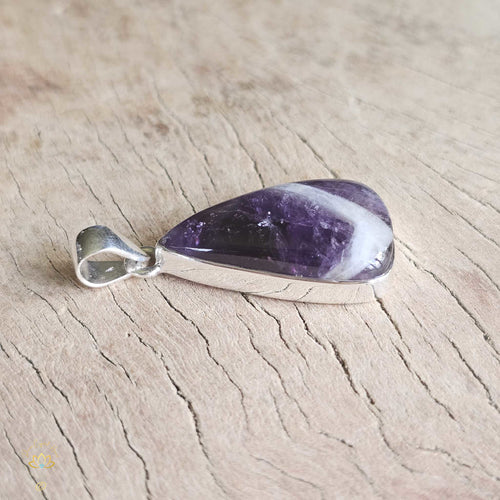 Chevron Amethyst Pendant | Inner Wisdom