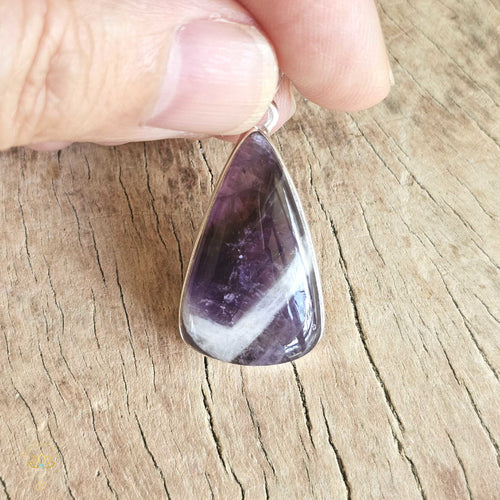 Chevron Amethyst Pendant | Inner Wisdom