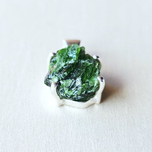 Chrome Diopside Pendant | Sacred Earthfire