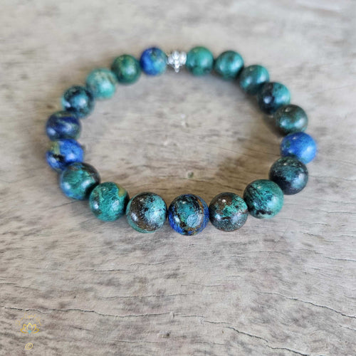 Chrysocolla Bracelet | 10mm Beads