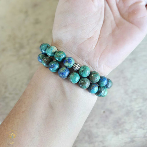 Chrysocolla Bracelet | 10mm Beads