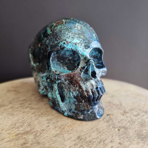 Chrysocolla Skull | Guide For Authenticity