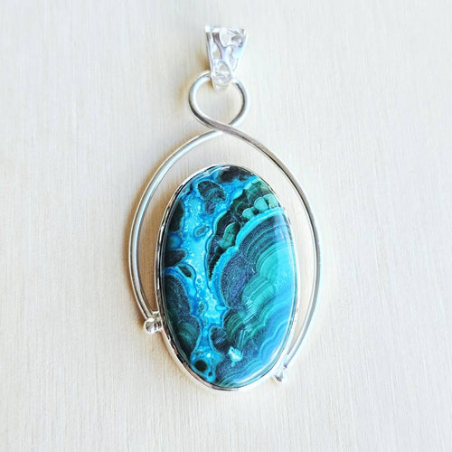 Chrysocolla & Malachite Pendant | Recalibration