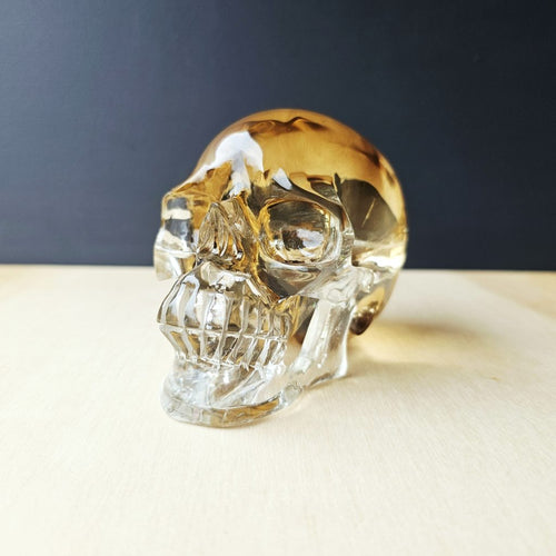 Citrine AAA Grade Skull | The Golden Relic
