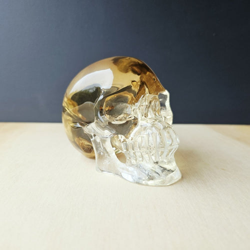 Citrine AAA Grade Skull | The Golden Relic