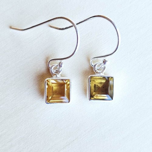 Citrine Faceted Earrings | Spark Of Light
