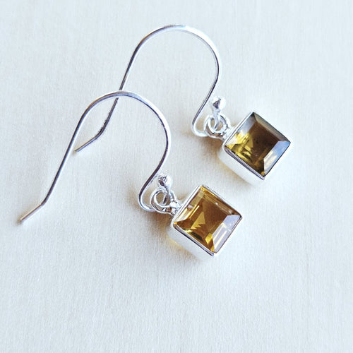 Citrine Faceted Earrings | Spark Of Light