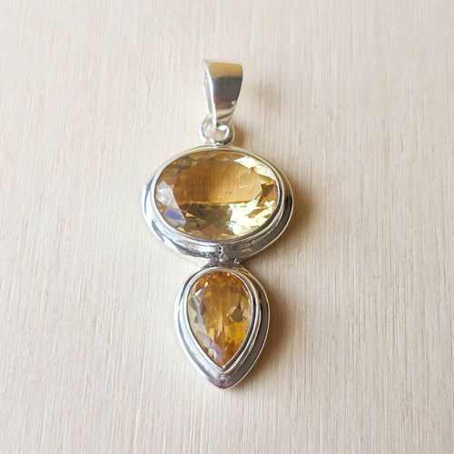 Citrine Faceted Pendant | Divine Radiance