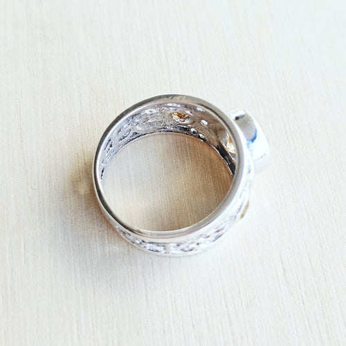 Citrine Faceted Ring | Golden Alchemy