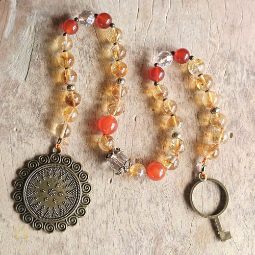 Citrine Meditation Mala | I AM Sacred - I AM Light - I AM Enough