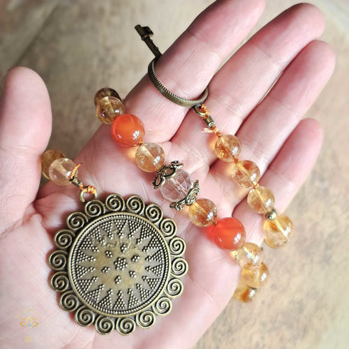 Citrine Meditation Mala | I AM Sacred - I AM Light - I AM Enough