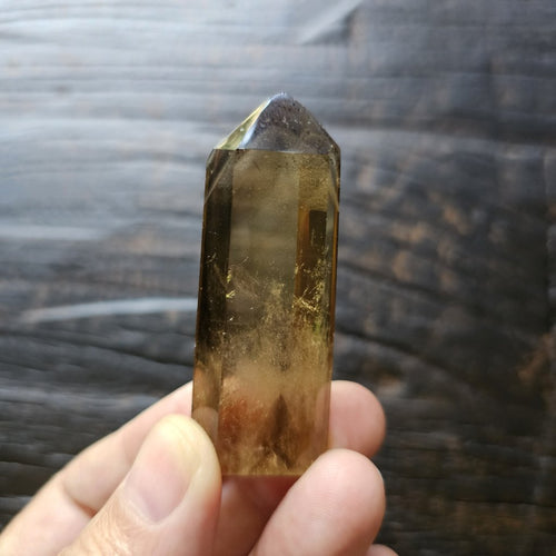 Citrine Phantom with Hematite Inclusions | Generator 38gms