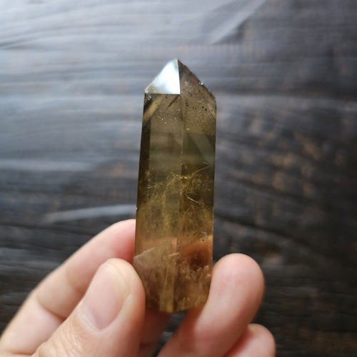 Citrine Phantom with Hematite Inclusions | Generator 38gms