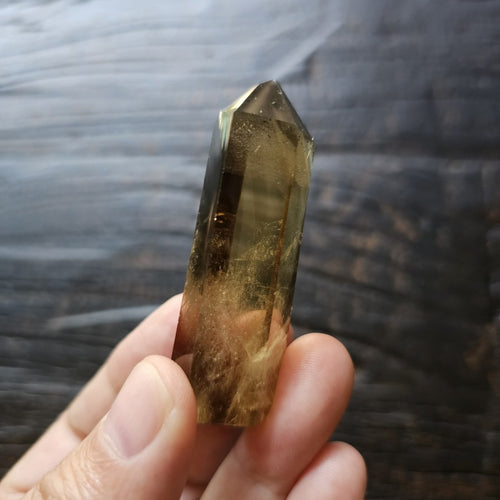 Citrine Phantom with Hematite Inclusions | Generator 38gms