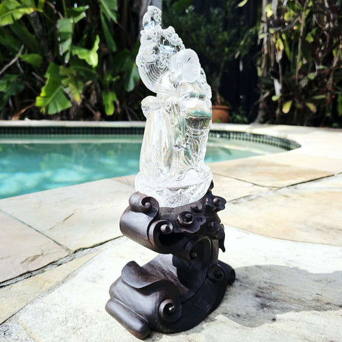 Clear Quartz A Grade Buddha | The Enlightened Master