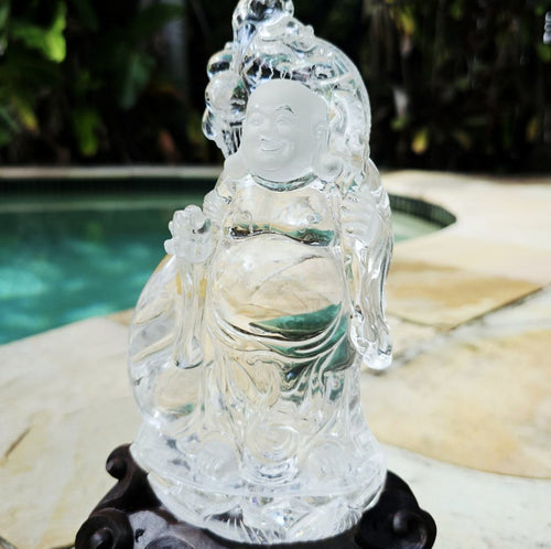 Clear Quartz A Grade Buddha | The Enlightened Master