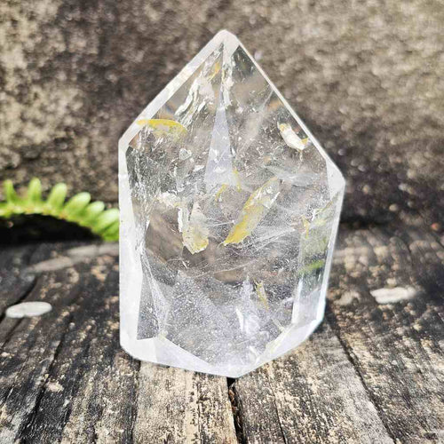 Clear Quartz Faceted Freeform | Wisps Of Energetic Light