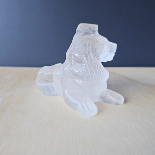 Clear Quartz Lion Carving | Courage, Amplified