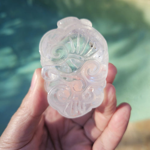 Clear Quartz Pixiu | Rainbow Warrior