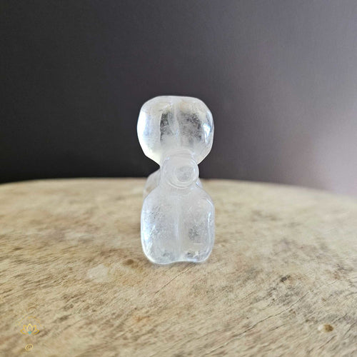 Clear Quartz Puffy Pooch "Charlie"