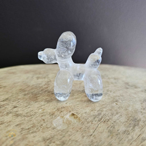 Clear Quartz Puffy Pooch "Max Quartz"