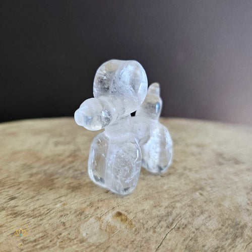 Clear Quartz Puffy Pooch "Max Quartz"