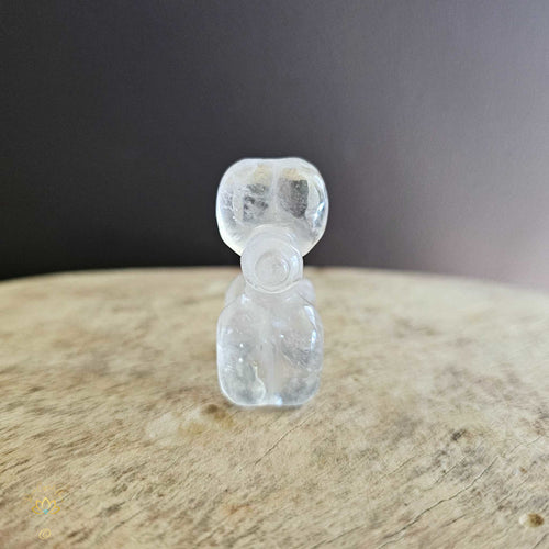 Clear Quartz Puffy Pooch "Max Quartz"