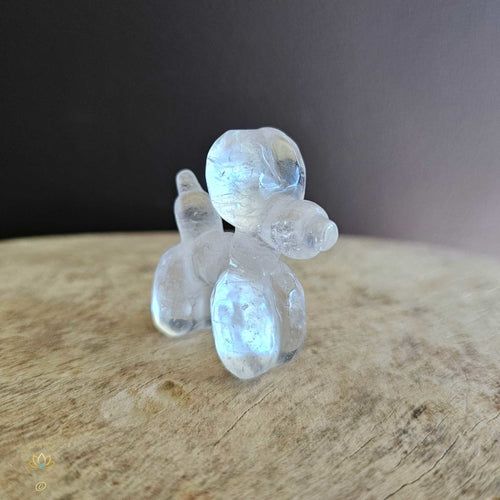 Clear Quartz Puffy Pooch "Max Quartz"