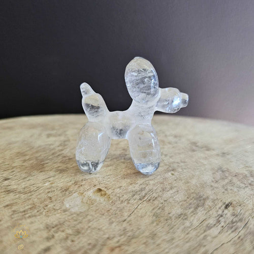 Clear Quartz Puffy Pooch "Max Quartz"