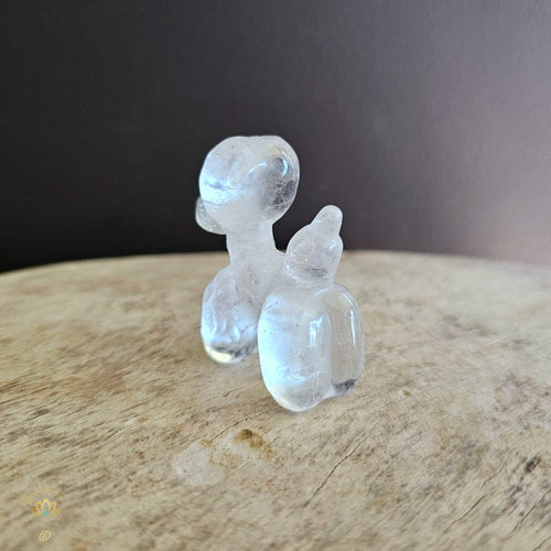 Clear Quartz Puffy Pooch "Max Quartz"