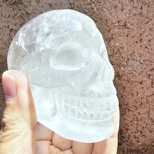 Clear Quartz Skull | Guardian of Transparency 447gms